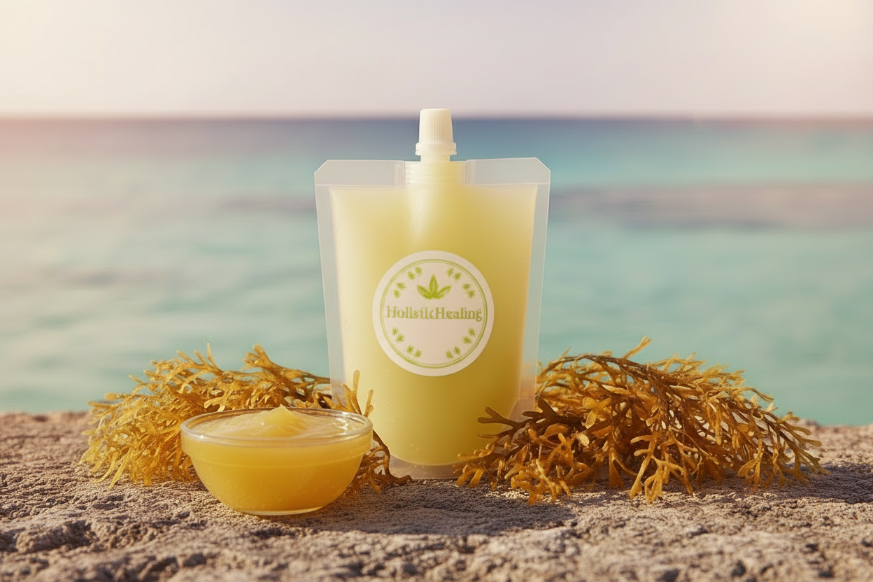 HolisticHealin Original Sea Moss Gel for minerals and daily wellness.